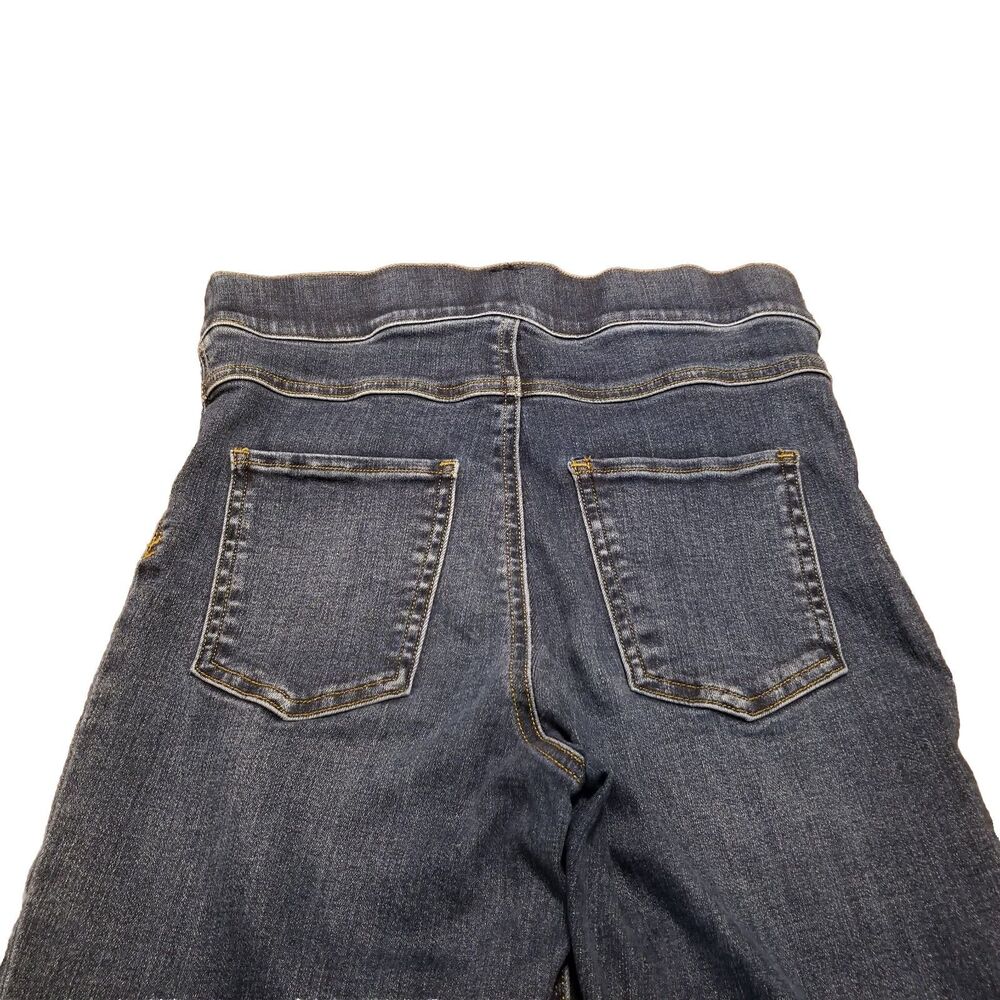 Spanx Flare Jeans Women's Size S Cropped Dipped Raw Hem Stretch (27x25.5) 20231R - Picture 4 of 7